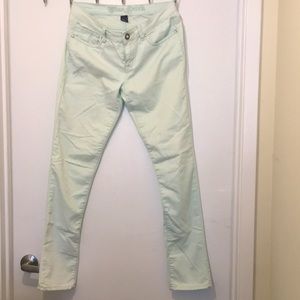 Turquoise Blue Faith Jeans- Super soft!-used
